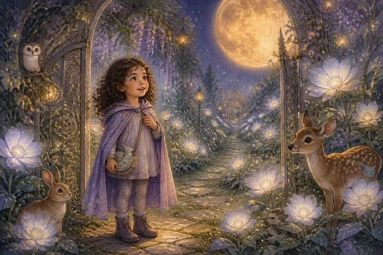 A magical moon garden adventure